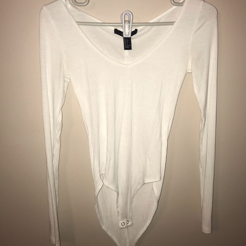 White Forever 21 Onesie Top